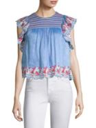 Amur Claire Embroidered Top