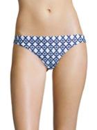 Shoshanna Geometric Ikat Classic Bikini Bottom
