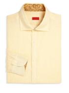 Isaia Classic-fit Cotton Dress Shirt