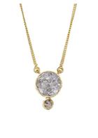 Shana Gulati Ophelia Sliced Raw Diamond Pendant & 18k Yellow Gold Vermeil Necklace