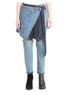 Sacai Pleated Skirt & Jeans Combo