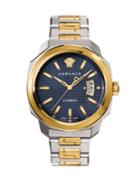 Versace Dylos Automatic Two-toned Stainless Steel Linked Bracelet Watch