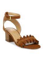 Michael Kors Collection Monroe Suede Ankle-strap Sandals