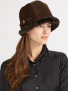 Eric Javits Vail Suede & Faux Shearling Hat