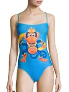 Moschino Monkey One-piece Swimsuit