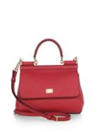 Dolce & Gabbana Small Miss Sicily Leather Top-handle Satchel