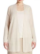 Eileen Fisher, Plus Size Crepe Long Cardigan