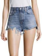Current/elliott Ultra High Waisted Distressed Shorts