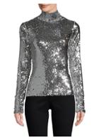 Milly Sequins Turtleneck Sweater