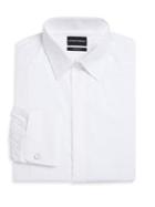 Emporio Armani Basic Solid Cotton Tuxedo Shirt