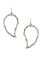 Alexis Bittar Swarovski Crystal Baguette Paisley Wire Earrings
