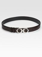 Salvatore Ferragamo Gancini Leather Belt