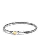David Yurman Cable Collectibles Heart Bracelet With Gold