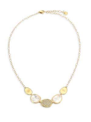 Marco Bicego Mother-of-pearl & 18k Yellow Gold Lunaria Necklace