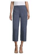 Eileen Fisher Striped Wide Cropped Pants
