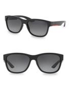 Prada Sport 57mm Rectangle Sunglasses