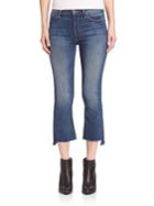 Mother Insider Cropped Raw-edge Jeans