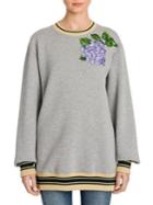 Dolce & Gabbana Floral-embroidered Oversize Sweatshirt
