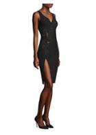 Versace Collection Embroidered V-neck Sheath Dress