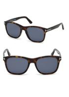 Tom Ford 55mm Eric Squared Tortoise Shell Sunglasses