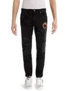 Dolce & Gabbana Distressed Heart Skinny Jeans