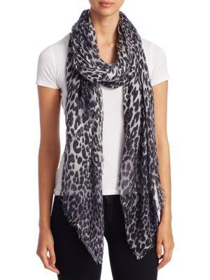 Saks Fifth Avenue Collection Leopard-print Scarf
