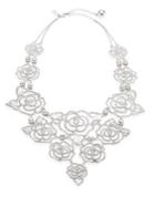 Kate Spade New York Crystal Rose Pave Statement Necklace