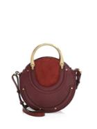 Chloe Small Pixie Leather & Suede Bag