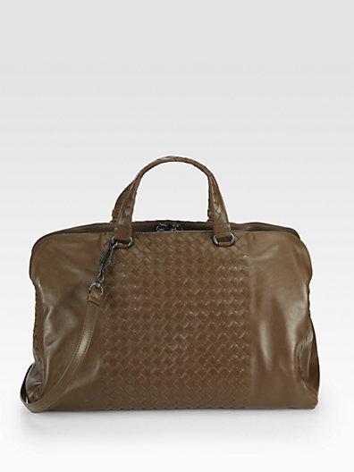 Bottega Veneta Large Woven Leather Satchel