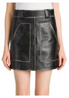 Prada Vintage Leather Mini Skirt