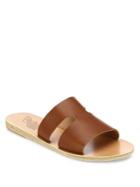 Ancient Greek Sandals Apteros Cutout Leather Slides