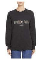 Balmain Long Sleeve Logo Sweatshirt