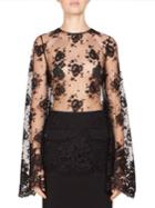 Givenchy Lace Bell-sleeve Top