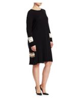 Marina Rinaldi, Plus Size Marina Sport Gabri Back-pleated Stretch Knit Dress