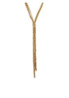 Emanuele Bicocchi 24k Gold-plated Sterling Silver Braided Lariat Necklace
