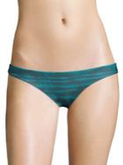 Mikoh Swimwear Zuma Stripe-print Bikini Bottom
