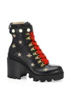 Gucci Trip Leather Moto Boots