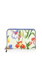 Tory Burch Robinson Leather Floral Coin Purse