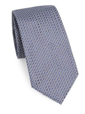 Armani Collezioni Micro-detailed Silk Tie