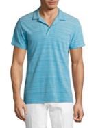 Orlebar Brown Simple Stripes Cotton Polo Shirt