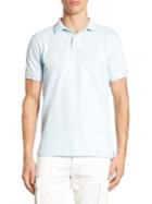 Polo Ralph Lauren Solid Slim-fit Weathered Mesh Polo