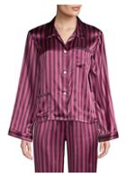 Morgan Lane Ruthie Silk Striped Pajama Top