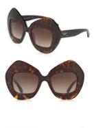 Dolce & Gabbana 51mm Pentagonal Sunglasses