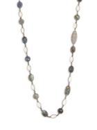 Nina Gilin Diamond, Moonstone & Labradorite Necklace/36