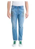 Versace Collection Studded Light Wash Jeans