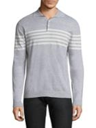 Eleventy Striped Cotton Sweater
