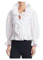 Ralph Lauren Collection Iconic Style Sophie Ruffle Silk Blouse