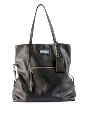 Prada Glace Etiquette Leather Shoulder Bag
