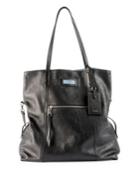 Prada Glace Etiquette Leather Shoulder Bag