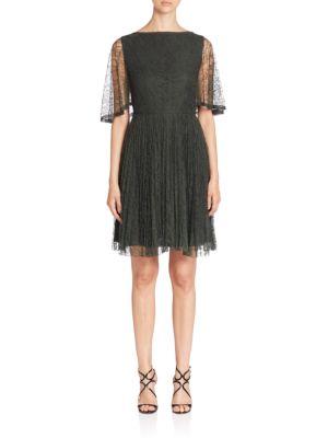 Jason Wu Flutter-sleeve Lace Cocktail Dress
